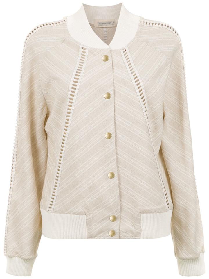 Martha Medeiros Martina Bomber Jacket - Neutrals