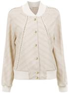 Martha Medeiros Martina Bomber Jacket - Neutrals