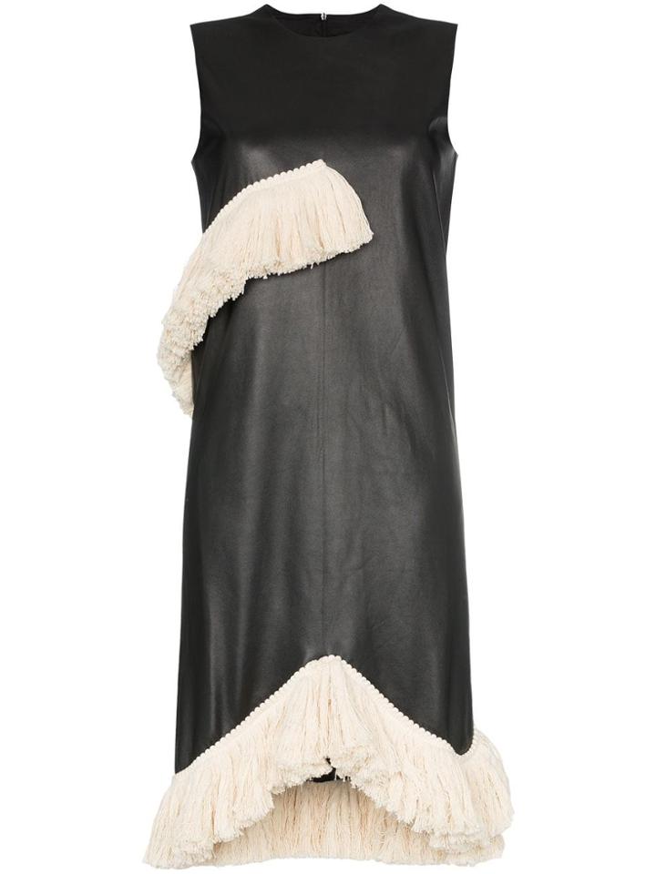 Markoo The Leather Fringe Dress - Black