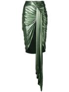 Alexandre Vauthier Asymmetric Wrap Style Skirt - Green