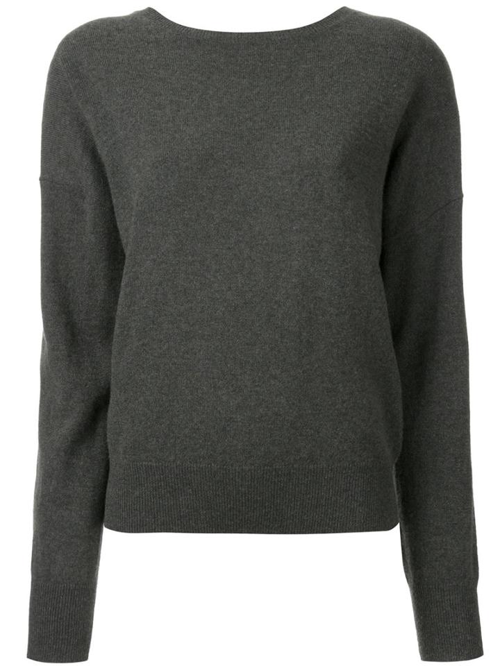 Nili Lotan Wide Neck Jumper, Women's, Size: Medium, Green, Cashmere