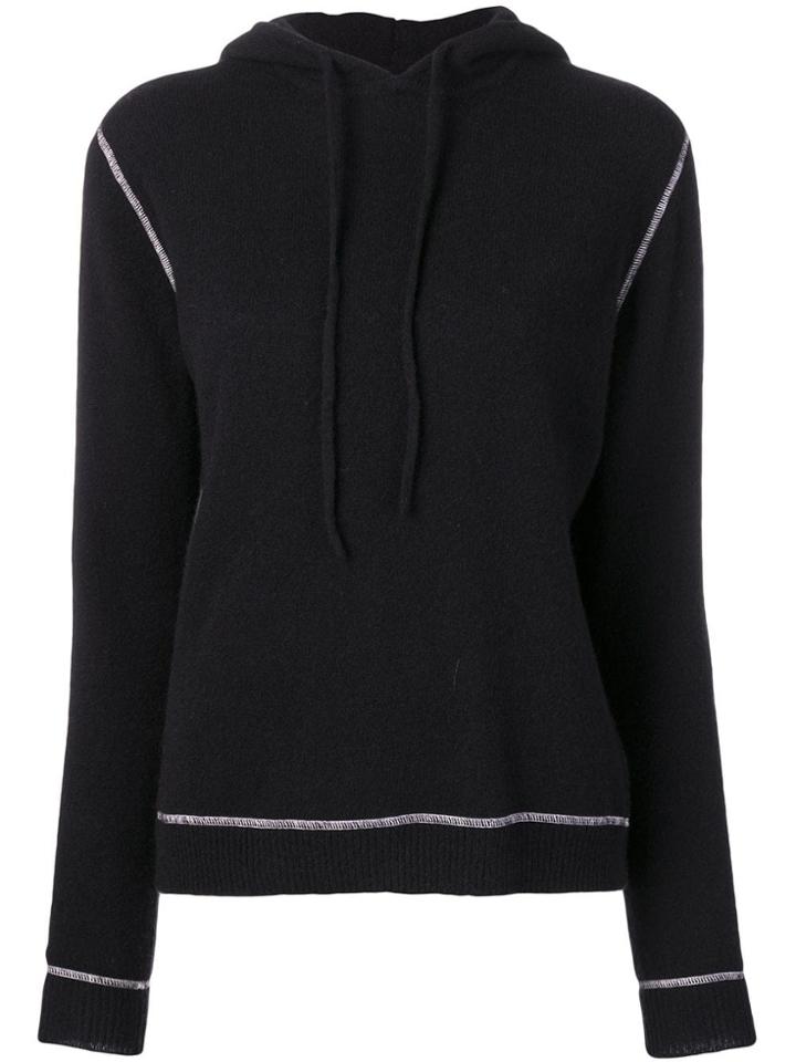 Ganni Long Sleeved Hoodie - Black