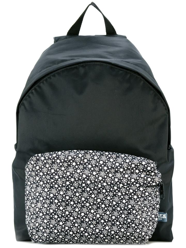 Fefè Star Print Backpack - Black