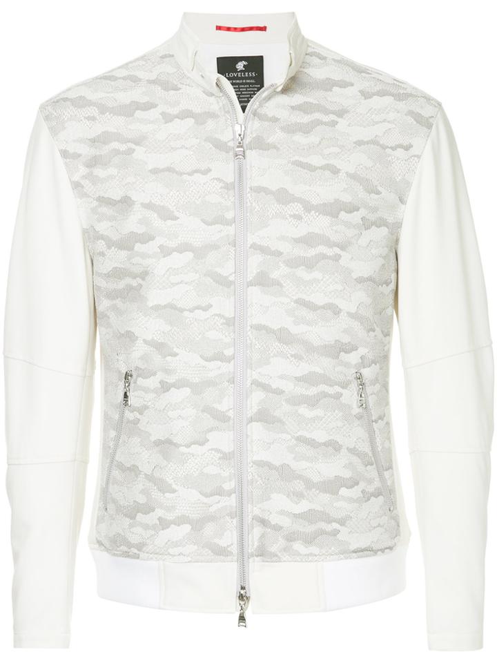 Loveless Camouflage Print Jacket - White