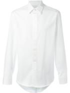 Marc Jacobs Satin Placket Shirt, Men's, Size: 46, White, Cotton/silk