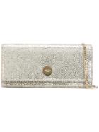 Jimmy Choo - Fiema Clutch - Women - Leather/polyester - One Size, Beige, Leather/polyester