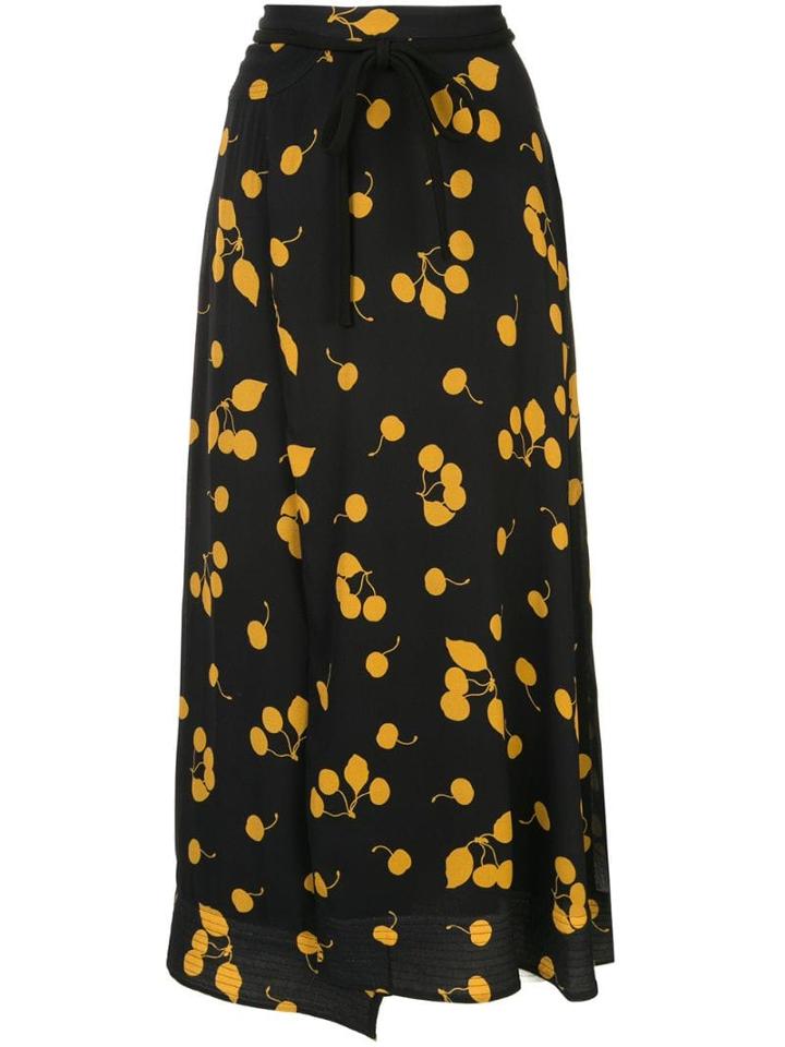 3.1 Phillip Lim Printed Cerise Skirt - Black