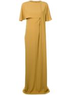 Chalayan Long Cape Dress - Gold