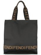 Fendi Vintage Shoulder Tote Bag - Black