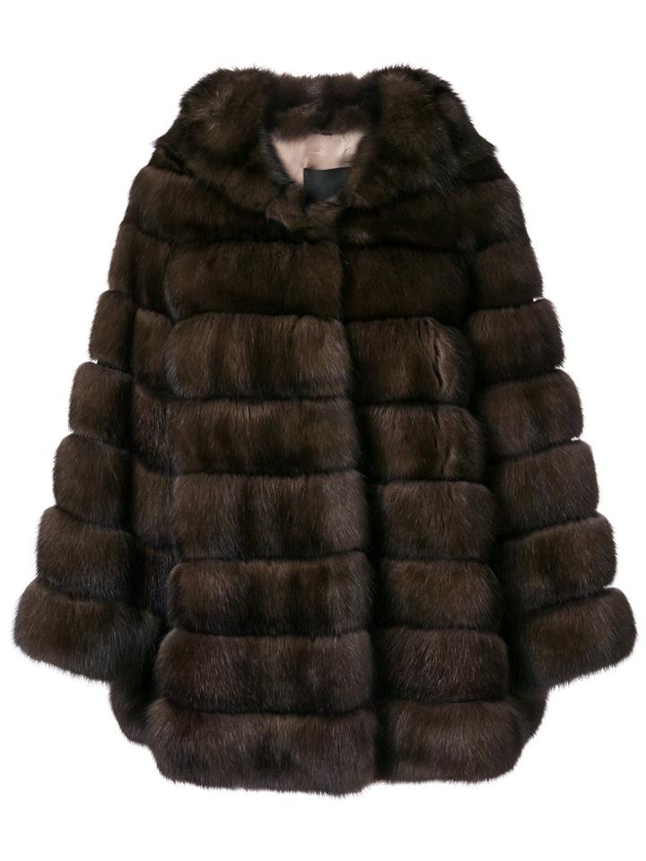 Liska Loose Fitted Jacket - Brown