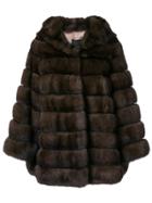 Liska Loose Fitted Jacket - Brown