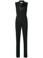 Msgm Sleeveless Blazer Style Jumpsuit - Black