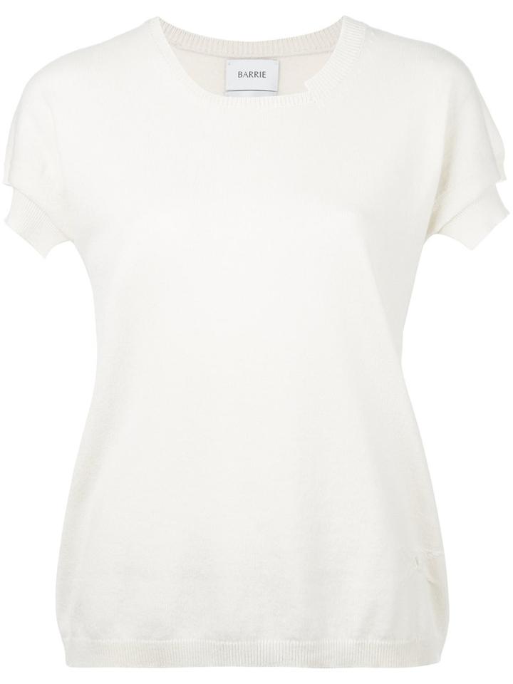 Barrie Knitted T-shirt, Women's, Size: Small, White, Cashmere
