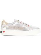 Love Moschino Studded Logo Sneakers - White