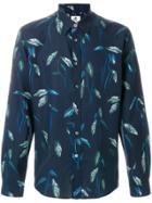 Ps By Paul Smith Leaf Print Shirt - Blue