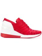 Michael Michael Kors Cydney Logo Webbed Sneakers - Red
