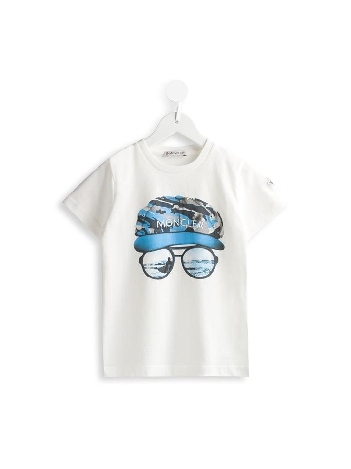 Moncler Kids Cap Print T-shirt