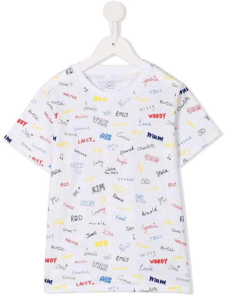 Stella Mccartney Kids Arlo Print T-shirt, Boy's, Size: 8 Yrs, White
