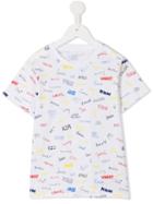 Stella Mccartney Kids Arlo Print T-shirt, Boy's, Size: 8 Yrs, White