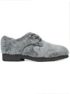 Hender Scheme Lace-up Fur Slippers - Grey