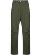 White Mountaineering Stretch Tapered Cargo Trousers - Green