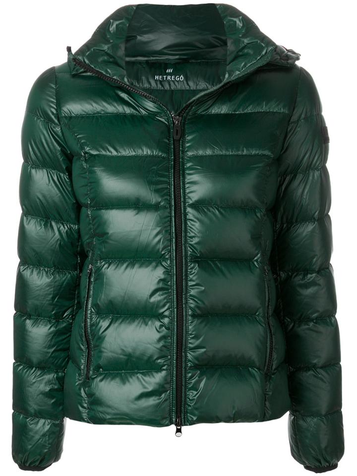 Hetregò Zipped Padded Jacket - Green