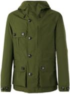 Woolrich Hooded Parka Jacket, Men's, Size: Large, Green, Polyamide/polyester
