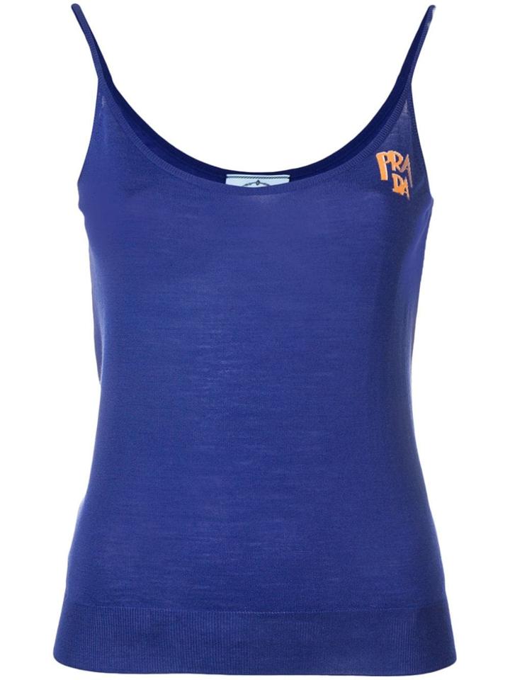 Prada Fine Knit Camisole - Blue