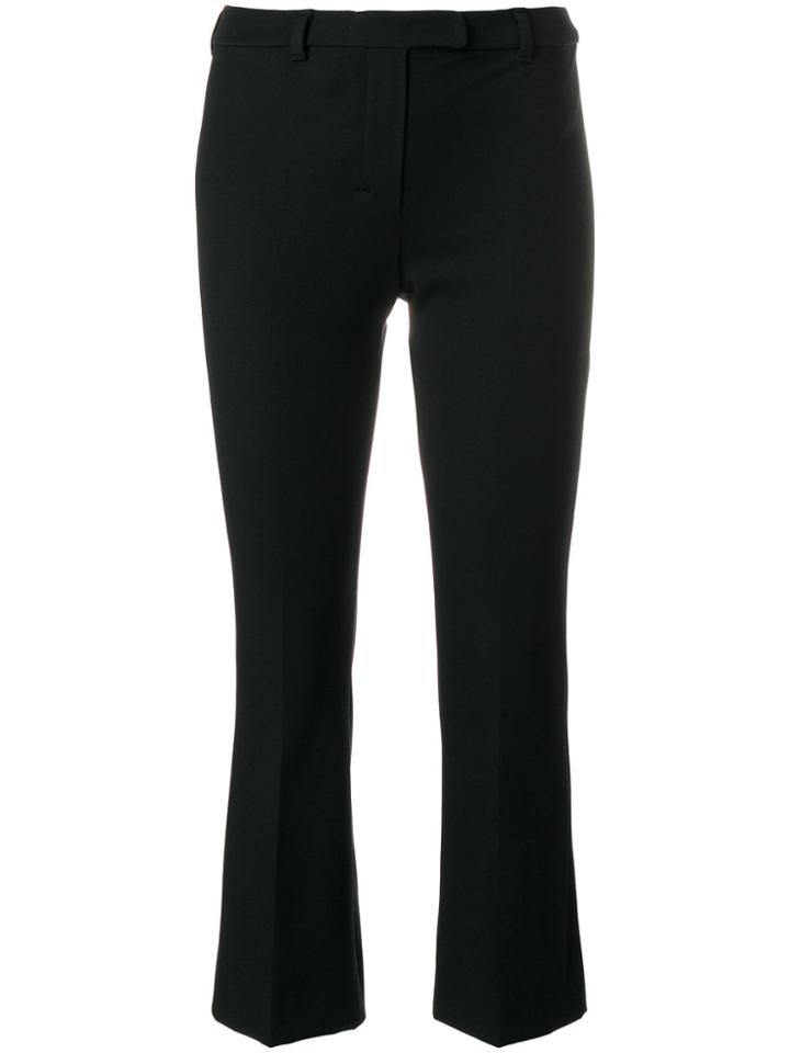's Max Mara Bootcut Cropped Trousers - Black