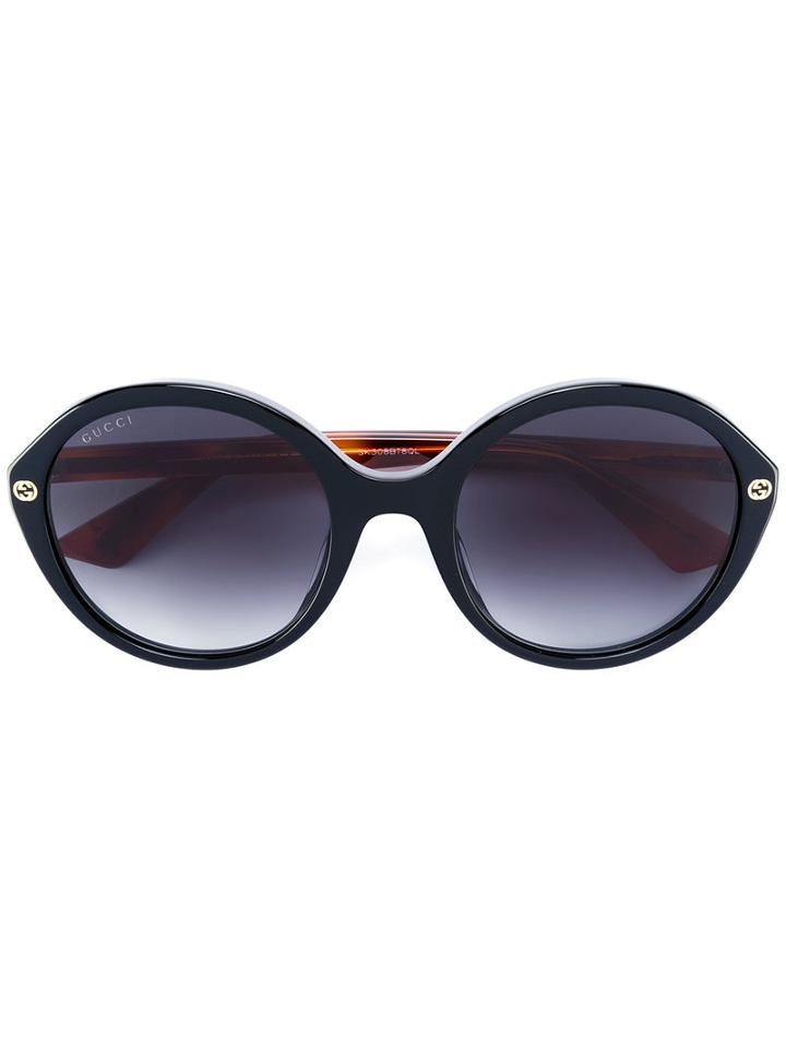 Gucci Eyewear - Oversized Round Sunglasses - Women - Acetate - One Size, Women's, Black, Acetate