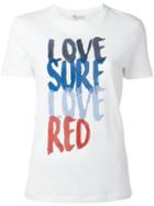 Red Valentino Love Surf T-shirt, Women's, Size: Xs, White, Cotton