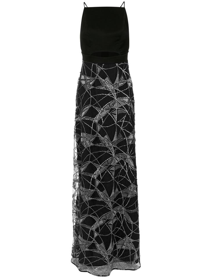 Tufi Duek Embroidered Gown - Black
