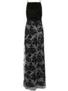 Tufi Duek Embroidered Gown - Black