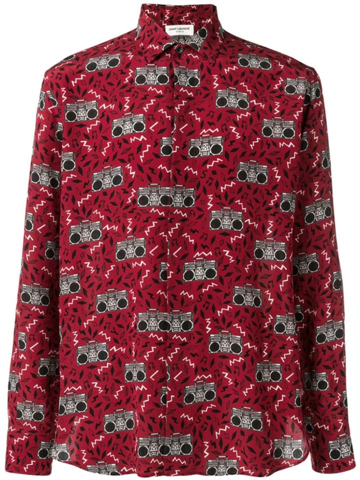 Saint Laurent Printed Shirt - Red