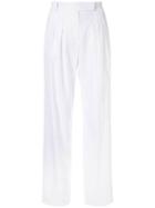 Max Mara Wide Leg Tailored Trousers - White