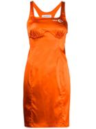 Marine Serre Sleeveless Tailored Dress - Orange