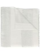 Brunello Cucinelli Panelled Long Scarf - White