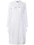 Calvin Klein 205w39nyc Pinstripe Shirt Dress - White