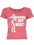 Hysteric Glamour Going My Way Print T-shirt - Pink & Purple