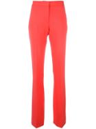 Victoria Victoria Beckham Tailored Flared Trousers, Women's, Size: 8, Yellow/orange, Wool/spandex/elastane/nylon