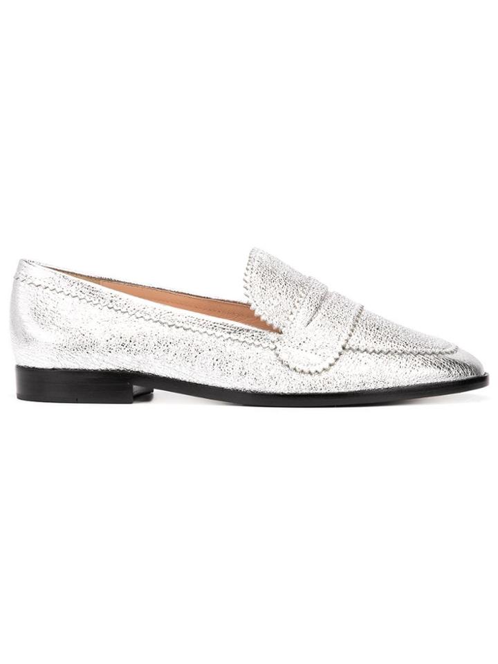 Loeffler Randall Beatrix Loafers - Silver