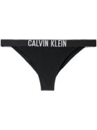 Calvin Klein Jeans Logo Waistband Bikini Bottoms - Black