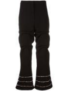J.w.anderson Zip Detail Gathered Trousers, Women's, Size: 10, Black, Silk/polyester/acetate/triacetate