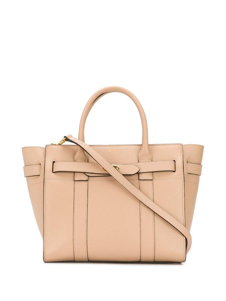Mulberry Small Zip Bayswater Tote - Pink
