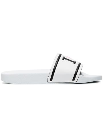 Dolce & Gabbana White I Love D & G Slides