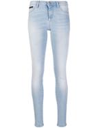 Philipp Plein Faded Super Skinny Jeans - Blue