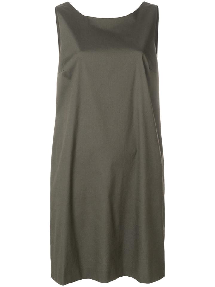 Antonelli Low Rounded Back Shift Dress - Green