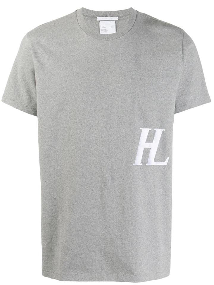 Helmut Lang Monogram Print T-shirt - Grey