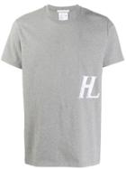 Helmut Lang Monogram Print T-shirt - Grey