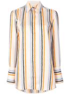 Victoria Victoria Beckham Oversized Zig-zag Shirt - Nude & Neutrals